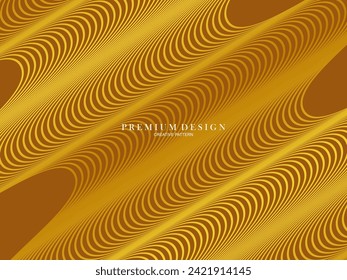 Luxury background, with abstract gold lines pattern.