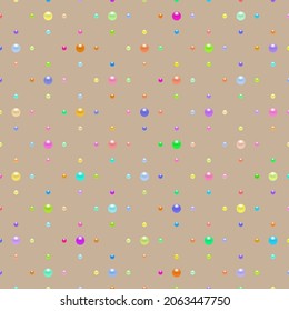 Luxury background with colorful beads. Vector illustration.