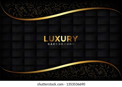 Luxury background with a combination of luminous dots in abstract style. Graphic design element. Elegant decoration. Vector