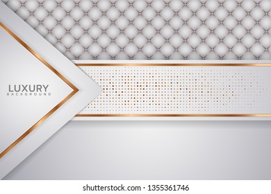 Luxury background with a combination of luminous dots in 3D style. Graphic design element. Elegant decoration. EPS 10 - Vector