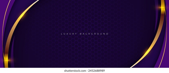 Luxury background concept. Purple modern shape decoration design vector.