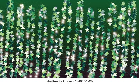 Luxury Background with Confetti of Glitter Particles. Sparkle Lights Texture. Anniversary pattern. Light Spots. Star Dust. Explosion of Confetti. Design for Cover.