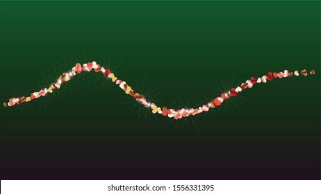 Luxury Background with Confetti of Glitter Particles. St. Valentine Day. Christmas pattern. Light Spots. Explosion of Confetti. Glitter Vector Illustration. Design for Web.