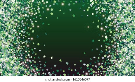 Luxury Background with Confetti of Glitter Particles. Sparkle Lights Texture. Anniversary pattern. Light Spots. Star Dust. Explosion of Confetti. Design for Invitation.