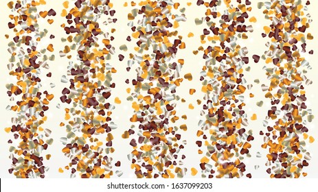 Luxury Background with Confetti of Glitter Particles. St. Valentine Day. Celebration pattern. Light Spots. Explosion of Confetti. Glitter Vector Illustration. Design for Template.