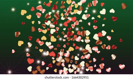 Luxury Background with Confetti of Glitter Particles. Sparkle Lights Texture. Celebration pattern. Light Spots. Star Dust. Explosion of Confetti. Design for Magazine.