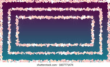 Luxury Background with Confetti of Glitter Particles. St. Valentine Day. Anniversary pattern. Light Spots. Explosion of Confetti. Glitter Vector Illustration. Design for Sale.