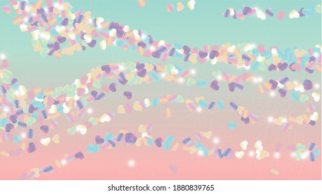 Luxury Background with Confetti of Glitter Particles. St. Valentine Day. Party pattern. Light Spots. Explosion of Confetti. Glitter Vector Illustration. Design for Poster.