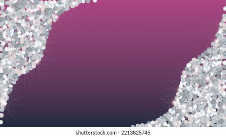 Luxury Background with Confetti of Glitter Particles. Sparkle Lights Texture. Christmas pattern. Light Spots. Star Dust. Explosion of Confetti. Design for Invitation.
