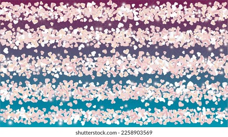 Luxury Background with Confetti of Glitter Particles. St. Valentine Day. Party pattern. Light Spots. Explosion of Confetti. Glitter Vector Illustration. Design for Print.