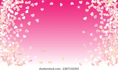Luxury Background with Confetti of Glitter Particles. St. Valentine Day. Christmas pattern. Light Spots. Explosion of Confetti. Glitter Vector Illustration. Design for Advertisement.