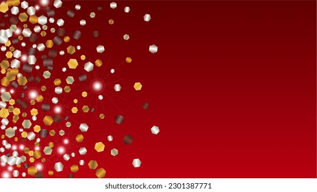 Luxury Background with Confetti of Glitter Particles. Sparkle Lights Texture. Birthday pattern. Light Spots. Star Dust. Explosion of Confetti. Design for Poster.