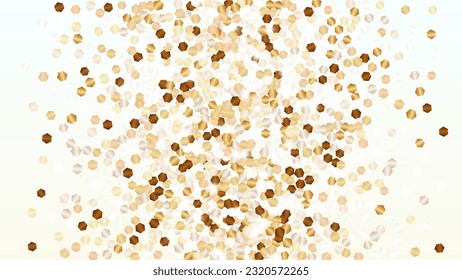 Luxury Background with Confetti of Glitter Particles. Sparkle Lights Texture. Anniversary pattern. Light Spots. Star Dust. Explosion of Confetti. Design for Web.