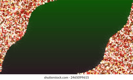 Luxury Background with Confetti of Glitter Particles. Sparkle Lights Texture. Birthday pattern. Light Spots. Star Dust. Explosion of Confetti. Design for Banner.