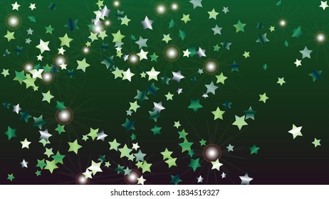 Luxury Background with Confetti of Glitter Star Particles. Sparkle Lights Texture. Anniversary pattern. Light Spots. Star Dust. Christmass Design. Explosion of Confetti. Design for Print.