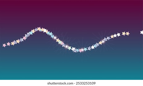 Luxe achtergrond met confetti van glitter sterrendeeltjes. Sparkle Lights Texture. Nieuwjaarspatroon. Lichte vlekken. Sterrenstof. Kerst Ontwerp. Ontploffing van confetti. Ontwerp voor de flyer.
