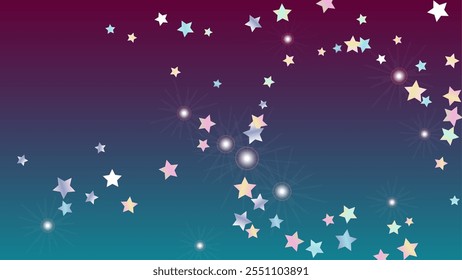 Luxury Background with Confetti of Glitter Star Particles. Sparkle Lights Texture. New Year pattern. Light Spots. Star Dust. Christmass Design. Explosion of Confetti. Design for Advertisement.