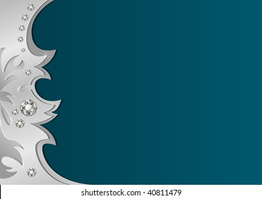 Luxury background decorated by jewels