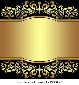 Luxury Background decorated the golden royal Borders.