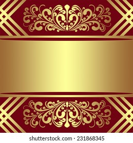 Luxury Background Decorated Royal Borders Ribbon Stock Vector (Royalty ...