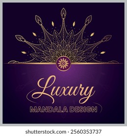 luxury background decorative mandala design template set