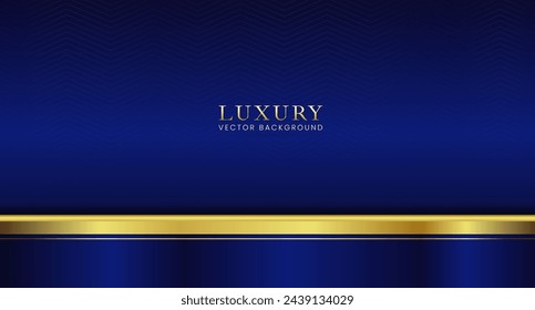Luxury background design, abstract blue and gold premium vector suitable for awards, presentations, and invitations.