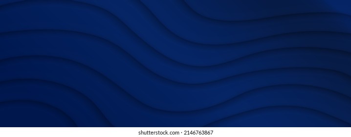 Diseño de fondo de lujo con un patrón de línea azul abstracto diagonal en color oscuro. Plantilla horizontal vectorial para banner de negocios, invitación premium, vale, prestigioso certificado de regalo.
