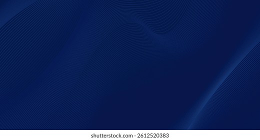 Luxury background design with diagonal abstract blue   line pattern in dark color. Vector horizontal template for business banner, premium invitation, voucher, prestigious gift certificate.