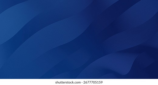 Design de fundo de luxo com azul abstrato diagonal   padrão de linha em cor escura. Modelo horizontal vetorial para banner comercial, convite premium, cupom, cartão-presente de prestígio.