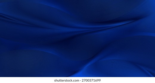 Diseño de fondo de lujo con diagonal abstracta azul   Patrón de línea en color oscuro. Plantilla Horizontal de Vector para Anuncio de negocios, invitación premium, cupón, certificado de regalo prestigioso.