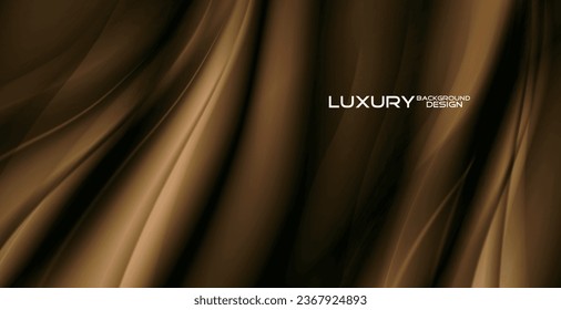 Diseño de fondo de lujo con un estilo de olas claras.