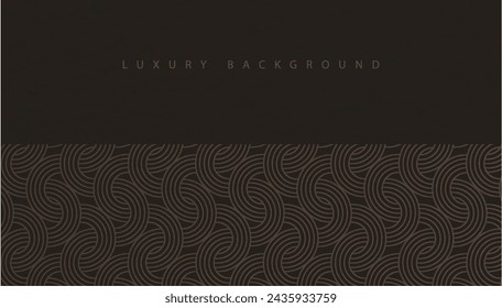 Luxury background design, with paper texture and simple line pattern. on dark background.