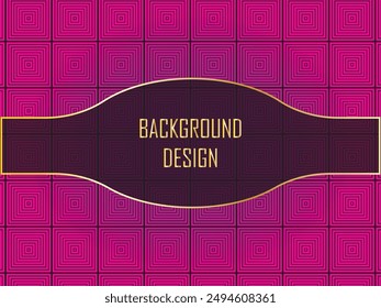 Plantilla de diseño de fondo. Texto editable. Texto y líneas con degradado dorado y plateado.
