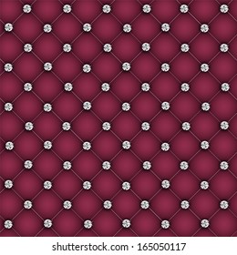 Luxury background with diamond buttons vector illustration