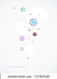 Luxushintergrund mit Diamanten und Perlen für modernes Design