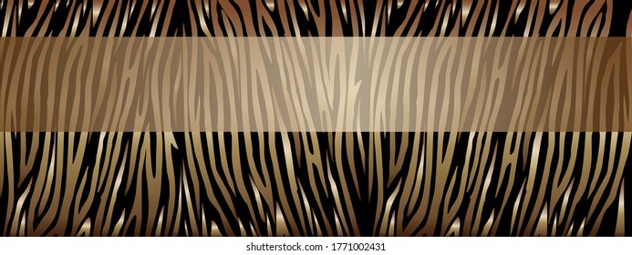 
Luxury background. Elegant golden stripes. Zebra pattern. Vector for advertising, banner.