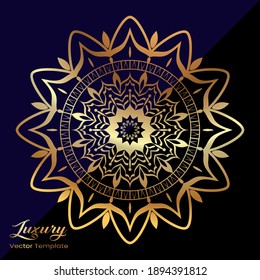 Diseño elegante de Mandala de Lujo