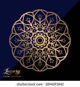 Diseño elegante de Mandala de Lujo