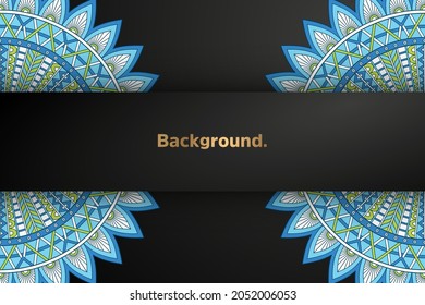 Luxury background with ethnic elements