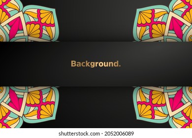 Luxury background with ethnic elements
