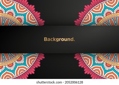 Luxury background with ethnic elements