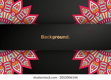 Luxury background with ethnic elements