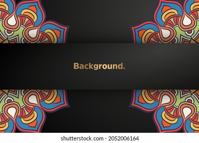 Luxury background with ethnic elements