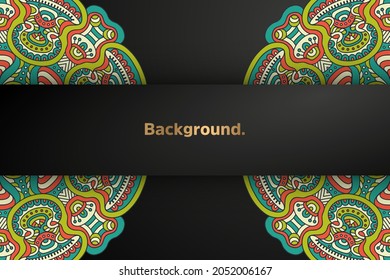 Luxury background with ethnic elements