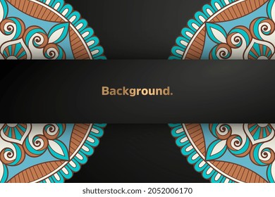 Luxury background with ethnic elements