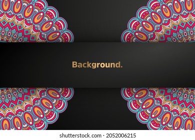 Luxury background with ethnic elements
