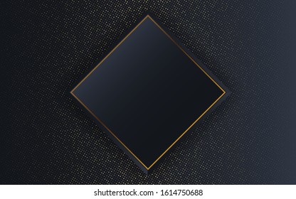 Luxury background with glitter gold. Graphic design element. Elegant decoration. Cover layout template. Modern design. Vector illustration
