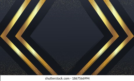 Luxury Background with gold arrow. Suitable for banner, flayer, name card, editorial design and other related occasion