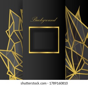 luxury background in gold and black