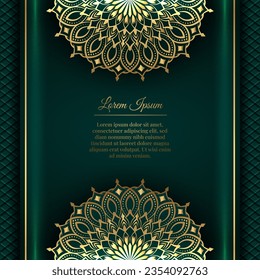 Luxury background, with gold mandala ornament